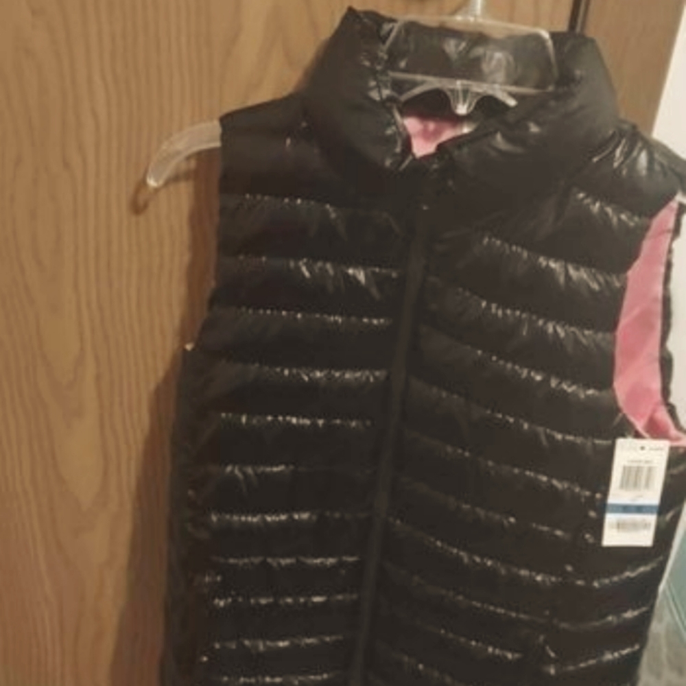 Black Puffy Girls Vest Size XL by Ideology